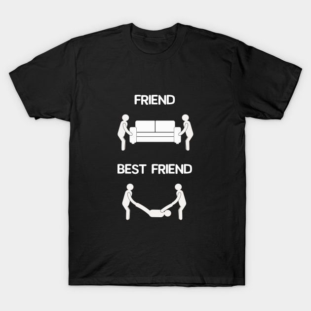 Friend vs Best Friend T-Shirt by Printadorable